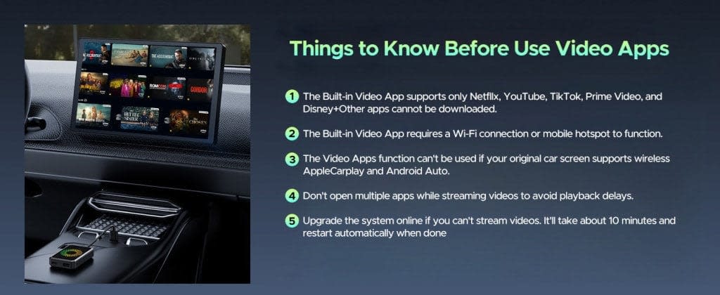 Carplux Connect 3X – Wireless CarPlay Adapter